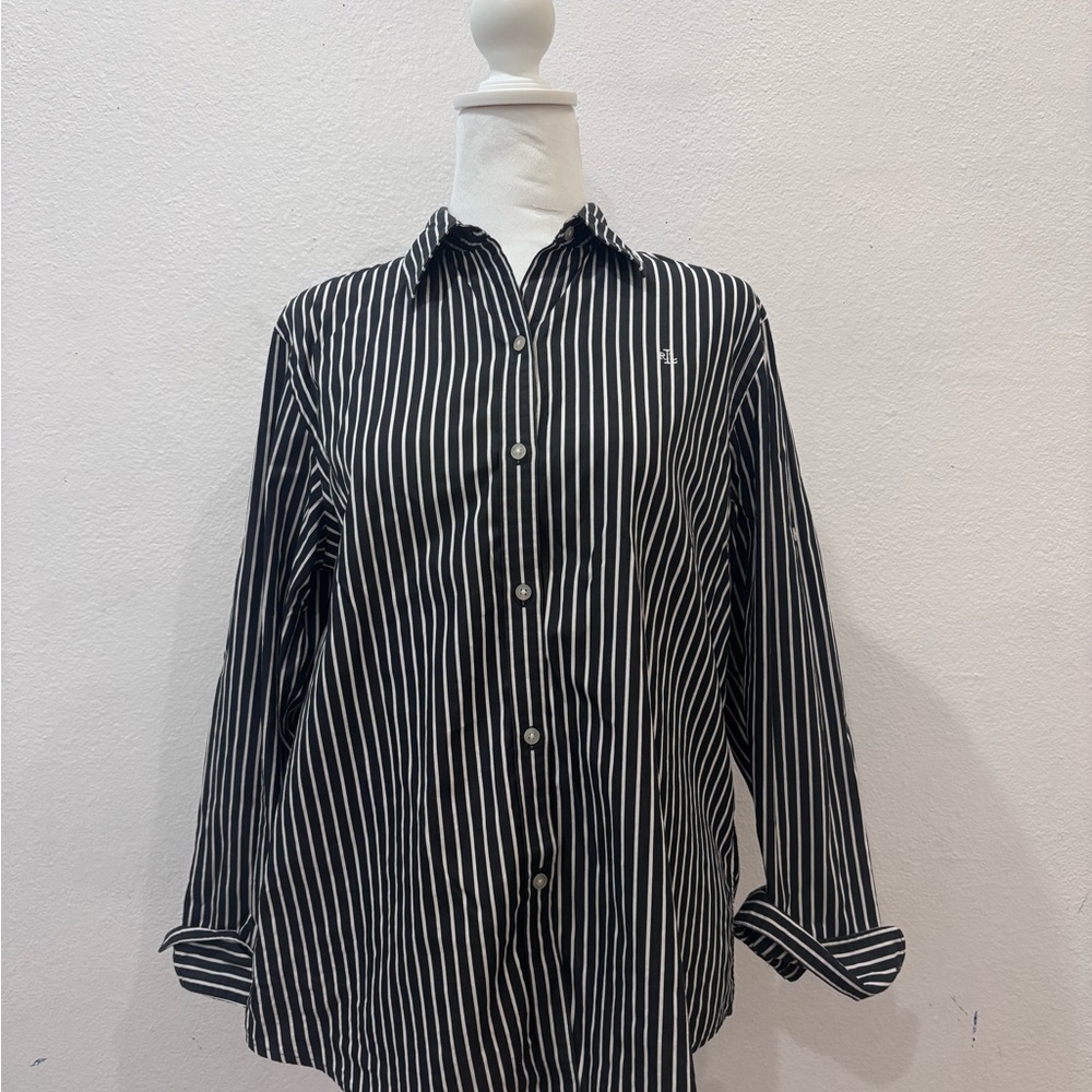 Ralph Lauren Vintage Striped Button Down Blouse